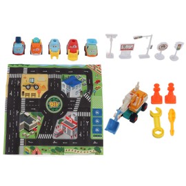Children Carpet Playmat Rug Kids City Life Play Mat for Playing with Car Toy DIY Assembly Construction Trucks Toys