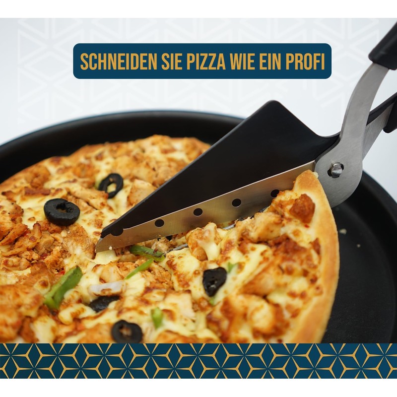 Sharp Pizza Scissors Cutter with Food Grade Safe Blades. Better
