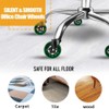 HOSALI Office Rubber Chair Wheels Replacement, 3 Inch Heavy-Duty Computer