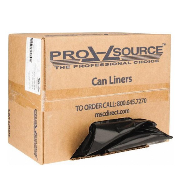 PRO SOURCE 60 Gallon Size Black Heavy-Duty 2 mil LDPE