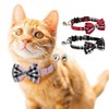 CHUKCHI 2 Pack/Set Cat Collar Breakaway with Cute Bow Tie
