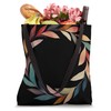 Autumn Leaf Wreath Botanical Circle Tote Bag