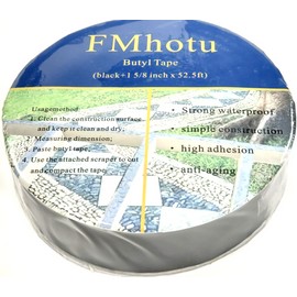 FMHOTU 1 Roll- BUTYL TAPE High Quality Waterproof Joist Tape Decking 1-5/8" x 52 FT