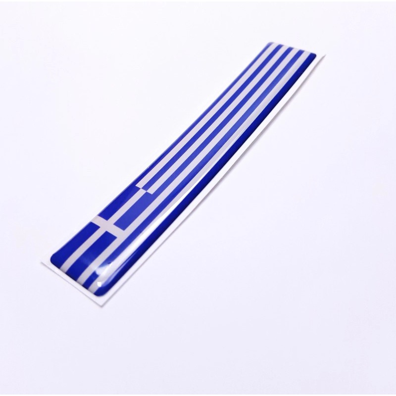 DIGIART INTERNATIONAL 1 HELLAS GREECE GREEK FLAG 3D EPOXY CAR