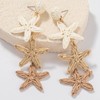 Boho Starfish Shell Seashell Earrings Cute Dangle Drop Earrings Statemnet