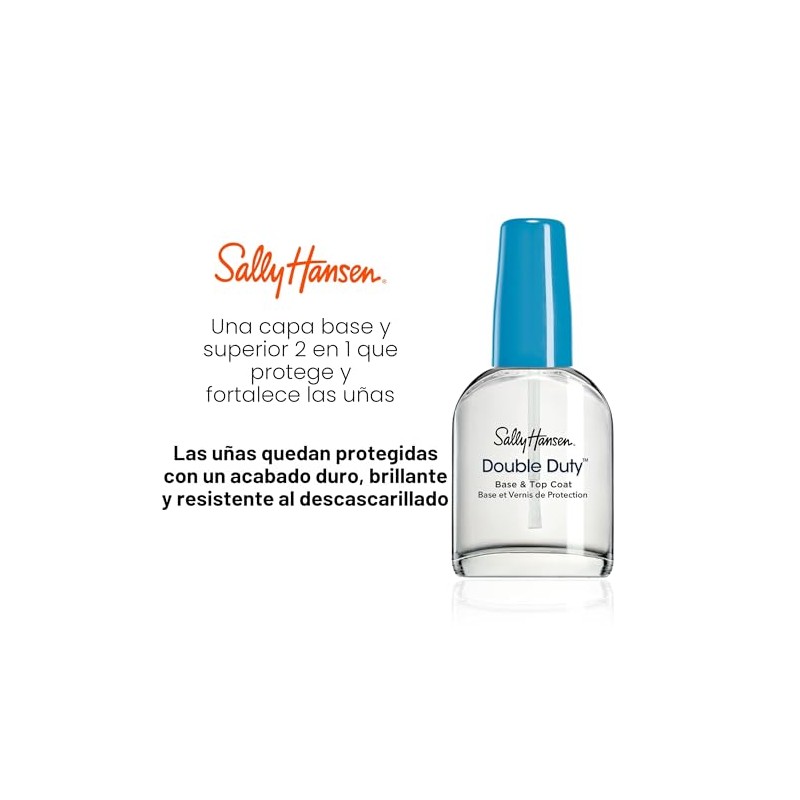 Sally Hansen Double Duty™, capa base y superior, secado rápido,