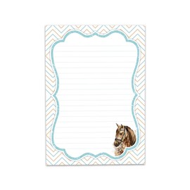 A5 Letter Pad with Envelopes Children's Horse for Girls (Pad A5 with 25 Sheets + 15 Envelopes)
