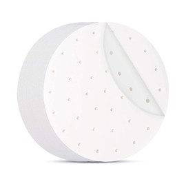 Charming Decor Seiro Sheet Steaming Paper, 120 Sheets Set, Disposable, Round, Perforated, Cooking Paper for Chinese Seiro, Steamer Sheet, Silo Paper, Cooking Sheet (Round, 7.5 inches (19 cm)