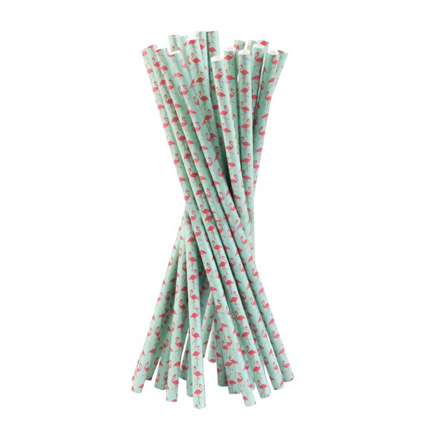 Emartbuy Pack of 75 pcs Paper Straws Disposable Paper Drinking