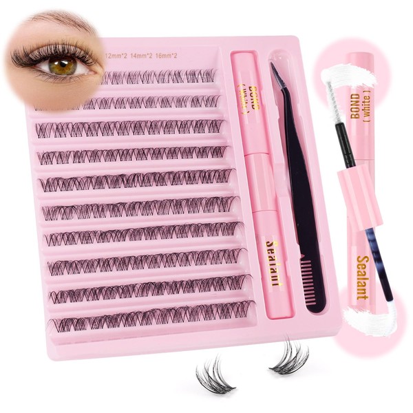 Sixstarhair Cluster Lashes Glue Bond and Seal Diy Eyelash Extensions