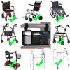 Wheelchair Side Organizer Storage Bag Armrest Pouch with Cup Holder