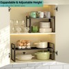 Astrorhine 2 Pack Expandable Kitchen Cabinet Organizer Shelves, Stackable Heavy