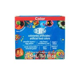 Colorantes Comestibles Cajita multicolor 54mL Deiman Bebidas Confitería Repostería