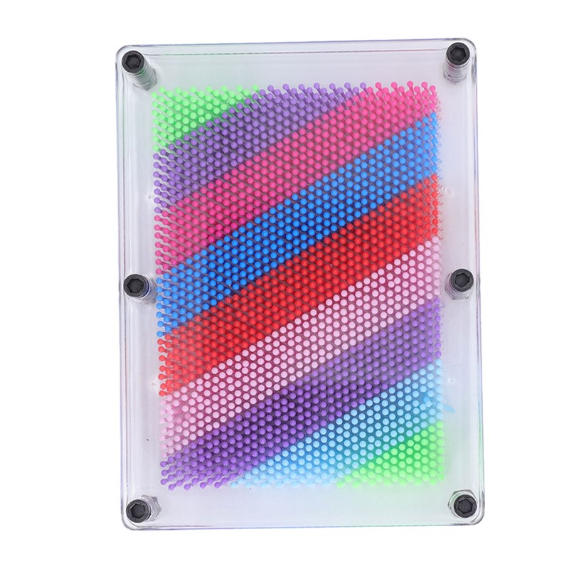3D Pin Art Toy Colorful Plastic Pin Art Board Sculpture