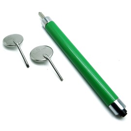 Dental Light Mirror 3 Green Handle Removable 3 Mirrors #5 Examination Diagnostic Instruments