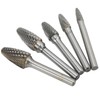 Double Cut Carbide Rotary File Bit Set 6mm Diameter Shank
