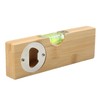 Spirit Level + Bottle Opener Made of Bamboo with Engraving