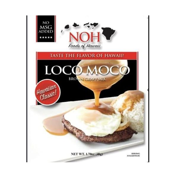 NOH Hawaii Loco Moco Seasoning Mix 1.7 oz (Pack of