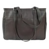 Piel Leather Medium Shopping Bag, Chocolate, One Size