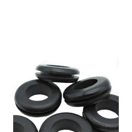 Rubber Grommets for 1 1/4" Panel Hole - 7/8" ID x 1 5/8" OD, Fits 1/8" Panel - Oil Resistant Buna-N Rubber Grommets - Black Rubber Grommet Round Rubber Grommet (10)