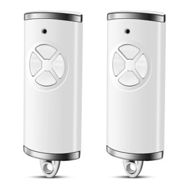 Pack of 2 Replacement Hörmann HSE4-868-BS, 868.3 MHz 4 Channel, Garage Door Remote Control for HSE2-868-BS, HSE-4-868-BS, Compatible with Hörmann HSM4 HSE2 HS1 HS4 HSZ1 HSZ22 (White)