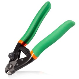 LEONTOOL Steel Wire Cutters 7.5 Inches Wire Rope Cutters Bicycle Cable Cutter Cable Cutting Pliers Bike Brake Cutter Cable Wire Cutters for Metal Fence Ratchet Aircraft Cable