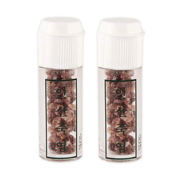 Pack of 2 Insan Purple 9 times Roasted Crystal Bamboo Salt 8G (total 16G)-죽염
