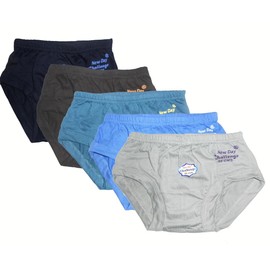 Boys 100% Cotton Underwear | Boys Brief | Traning Pants | Multicolored Pack of 5 (18-24 Months)
