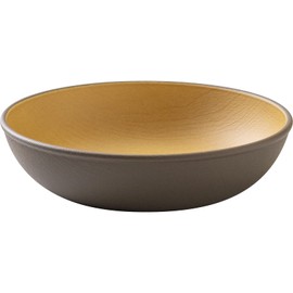 Cano Earth Color Antibacterial Round Plate S Dark Brown One Size