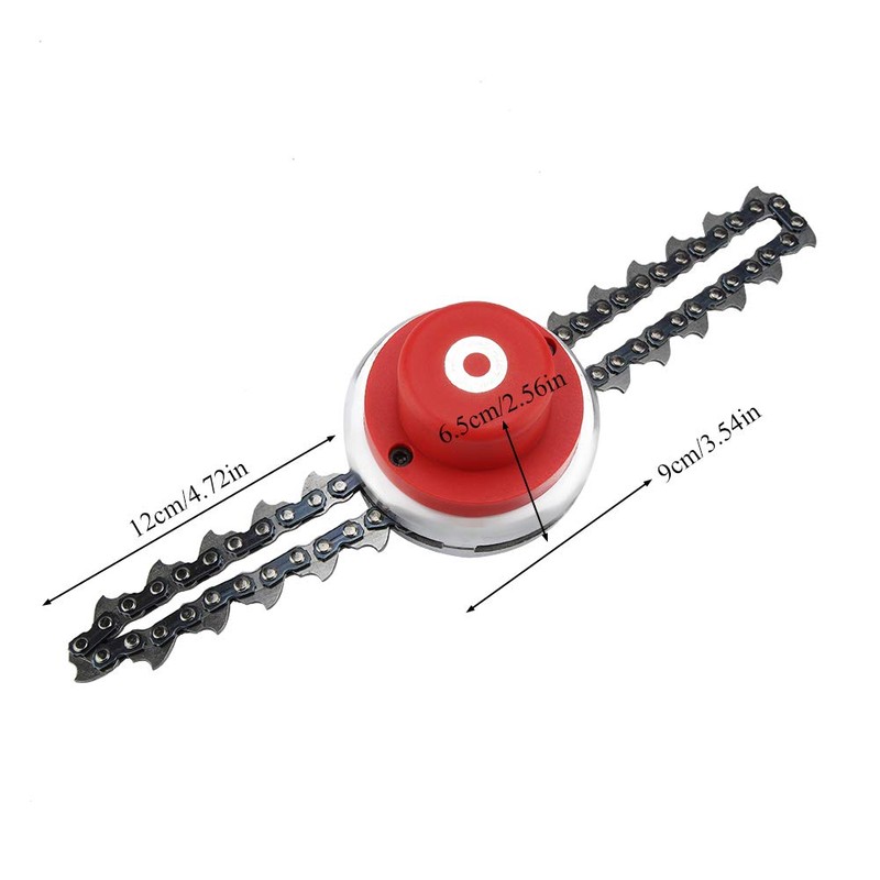 Multifunctional Spiral Chain Trimmer Head Replacement Head Garden Lawn Mower