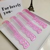 Specialized Anti-Tangle Wig Comb - Metal Axe Mini Comb for Wig Care & Styling (Anti-Static) Pink 3ea