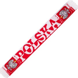 Polska Poland Woven Soccer Scarf (Biało-Czerwoni)