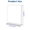 5Pack Acrylic Sign Holder,5.9 x8.2Inch Clear Display Sign Stand,Vertical Double-Sided