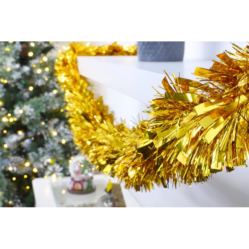 Christmas Concepts® 4m Metre Chunky/Fine Christmas Tinsel - Christmas Decoration