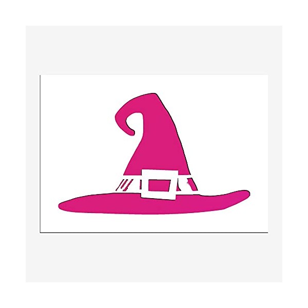 Witch Wizard Hat Stencil Reusable Sturdy Flexible Transparent 14 x