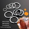 Sunxeke 60 Pcs Metal Key Chain Rings Kit, O Ring