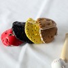 3Pcs/Set Khaki Dollhouse Baseball, 1/12 Scale Miniature Accessories, Wood Miniature