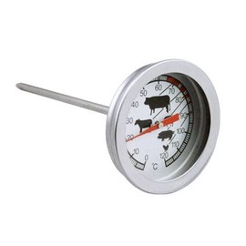 Viandes-thermomètre cuisson en acier inoxydable 60° - 90°