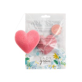 Lady Green Konjac Sponge Eponge MERV Eilleuse Rose