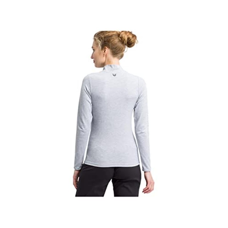 Erima Women's Turtleneck Active Wear, Grey Melange, EU 48