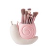 Qaoliffa Cute Snail Makeup Brush Holder,Snail Pen Holder,Toothbrush Holder,Multi Functional