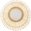 Primitives by Kathy Large Round Rattan Sunburst Decorative Mirror, 23.75"