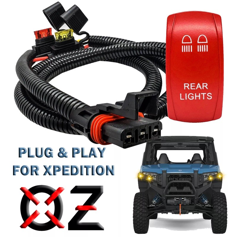 OZ-USA Pulse Busbar Plug Wire Harness Kit Red Rocker for