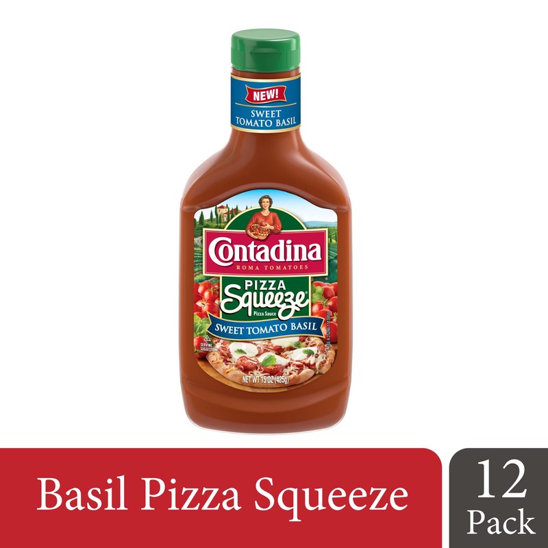 Contadina Tomato Basil Pizza Squeeze, 15 oz (Pack of 12)