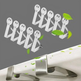 Pack of 10 Table Dec Weights for Outdoor Use, Tablecloth Clips, Outdoor Table Cloth, Table Cloth Clips, Tablecloth Clips (Smiley)