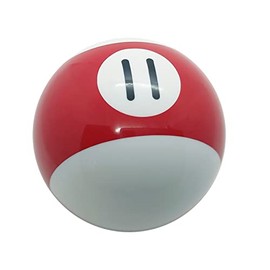 Mavota Pool Ball Billiard Stick Shift Knob Universal Gear Shifter Knobs for Car SUV Bus Truck (Red 11)