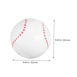 Gatuida 2pcs Inflatable Beach Baseballs Lightweight PVC Outdoor Indoor Play Balls Durable Beach for Fun Games Activities for Pool Parties Backyard Games