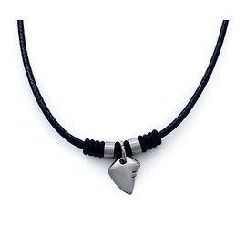 Aloha Men's Shark Tooth Necklace Steel Gift for Men T.U Stainless Steel Not Applicable, Stainless Steel, Not Applicable