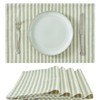 TOPICK Place Mats for Table Linen Blend Table mats Set