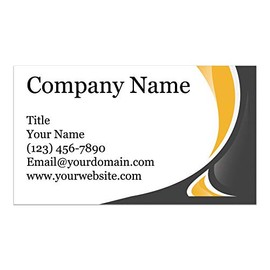 Custom Printed Business Cards - Thick Sturdy Stock - 3.5" x 2" - 100% Made in the U.S.A. (Iron Ore, 100)